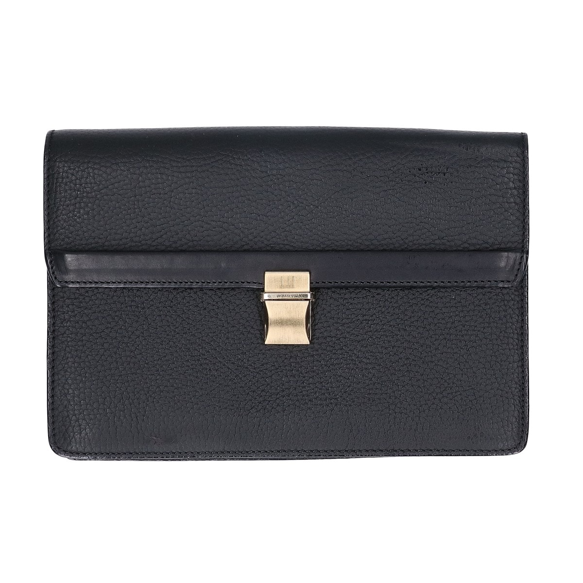 ダンヒル レザー フラップ セカンドバッグ