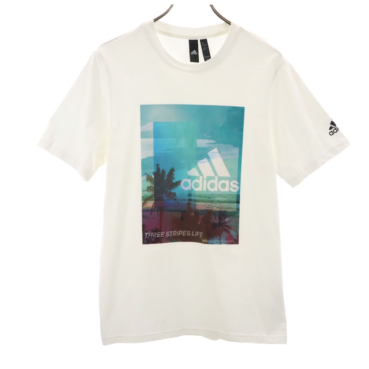 adidas アディダス 半袖 Tシャツ L ホワイト