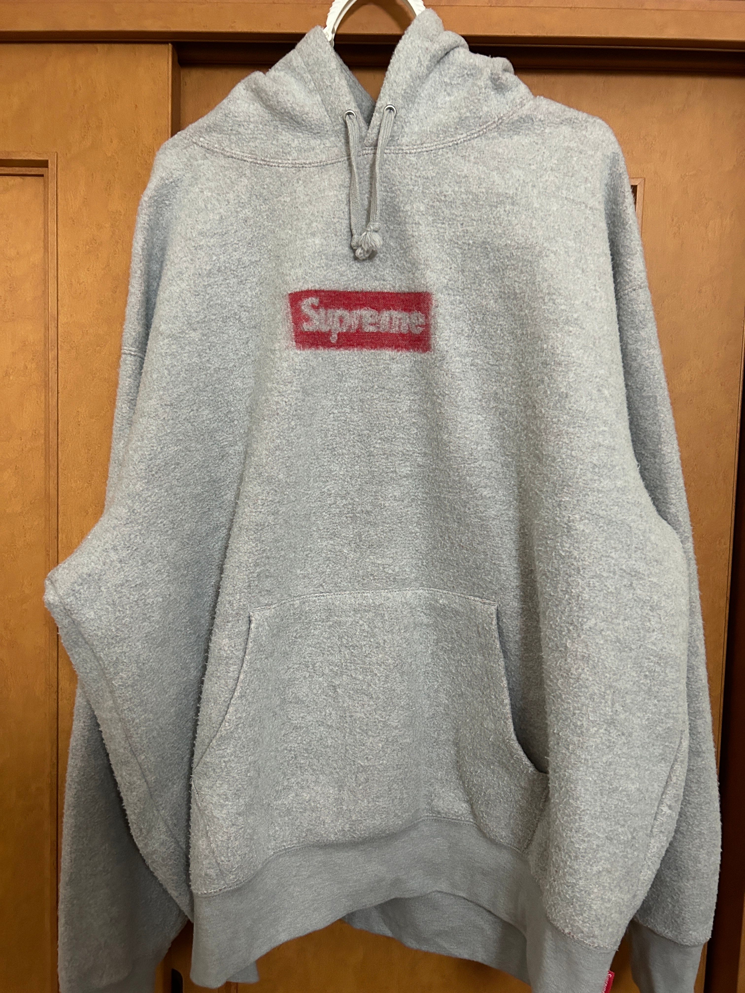 Supreme Inside Out Box Logo Hooded Sweatshirt "Heather Grey"