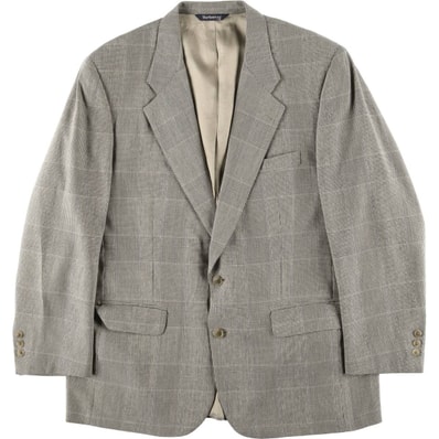 古着 80~90年代 バーバリー Burberry's ガンクラブチェック ウールテーラードジャケット USA製 メンズL相当 ヴィンテージ/evb032438