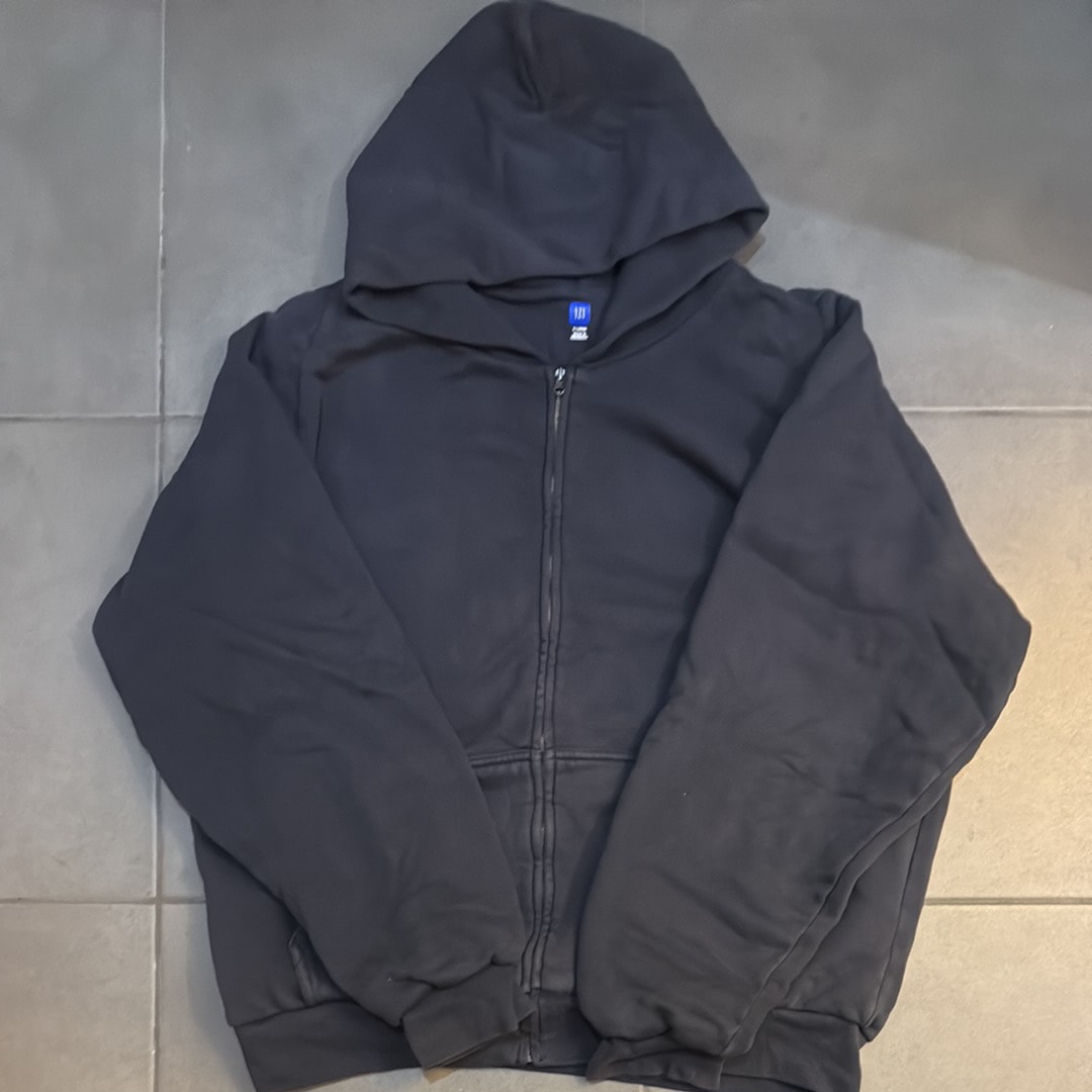 YEEZY GAP Doubleface Wide Silhouette Zip Up Sweat Hoodie "Tapestry Navy"