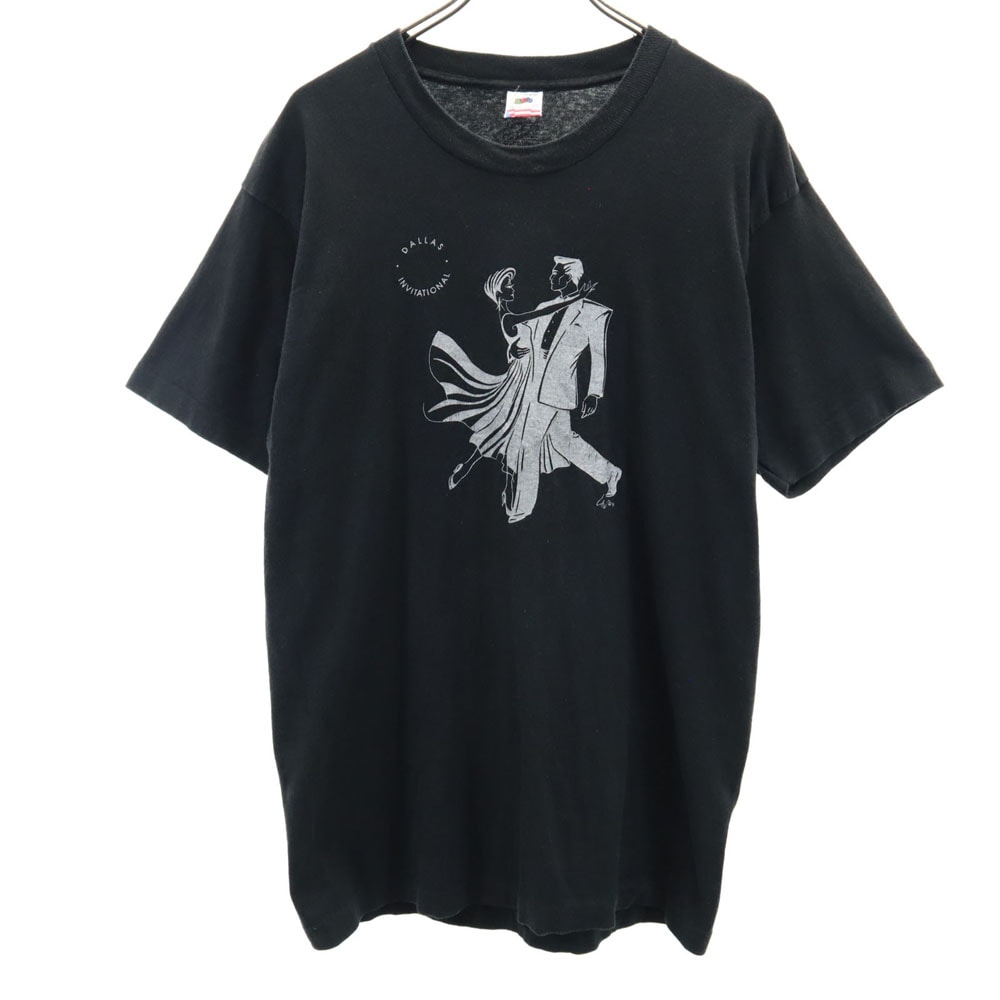 FRUIT OF THE LOOM フルーツオブザルーム 90s USA製 オールド 半袖 シングルステッチ Tシャツ L ブラック