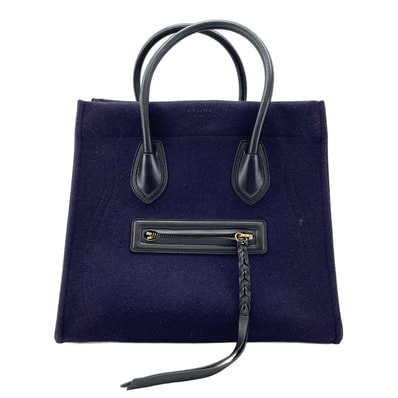 セリーヌ CELINE フェルト ラゲージファントム ハンドバッグ【中古】