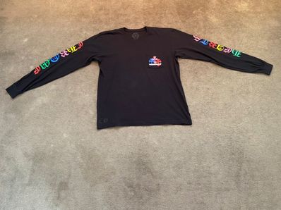 Chrome Hearts Multi Color Cross Cemetery L/S T-Shirt "Black"