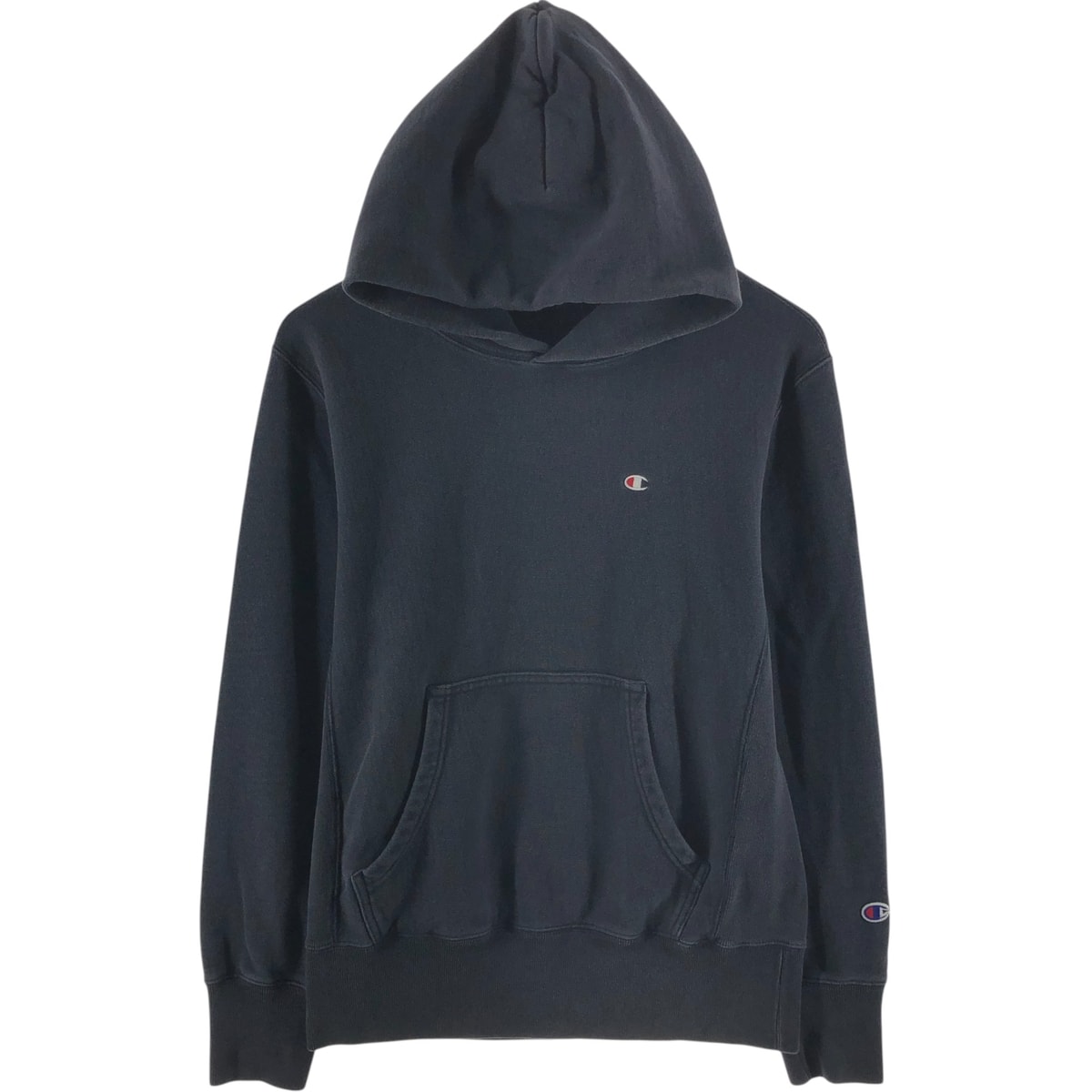 古着 チャンピオン Champion リバースウィーブ 復刻 単色タグ スウェットプルオーバーパーカー メンズL相当/eaa531532