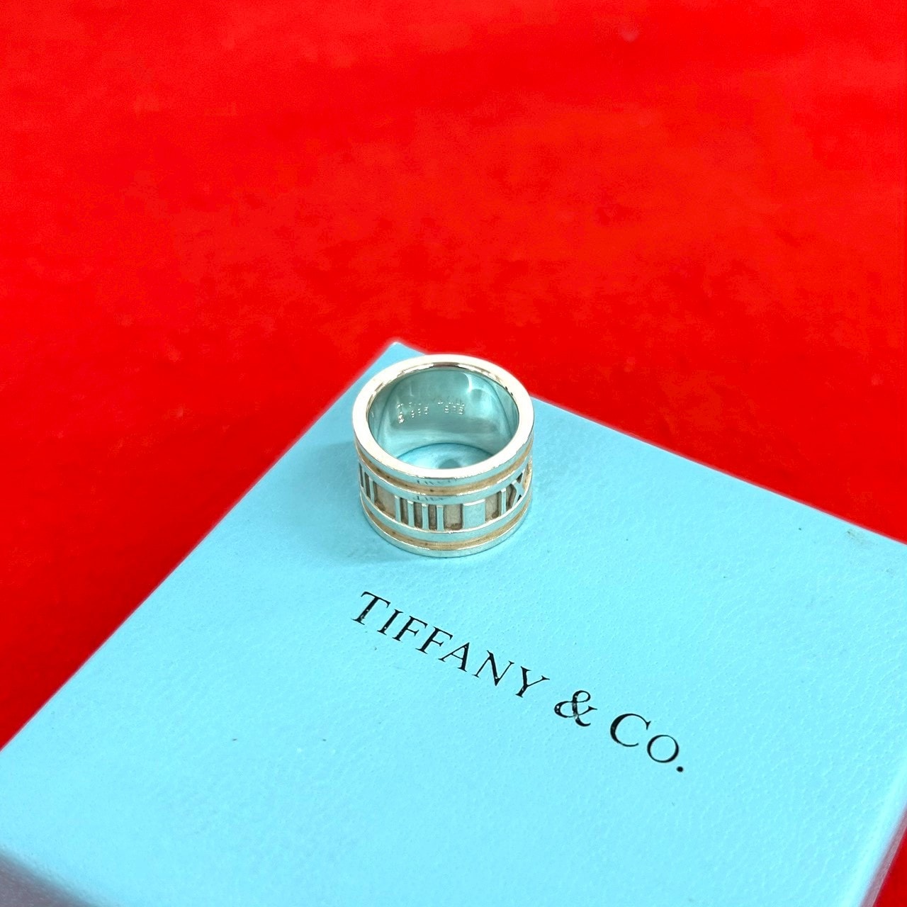 TIFFANY&Co. ティファニー アトラス ワイド リング シルバー925 リング・指輪 7号 シルバー
 40993