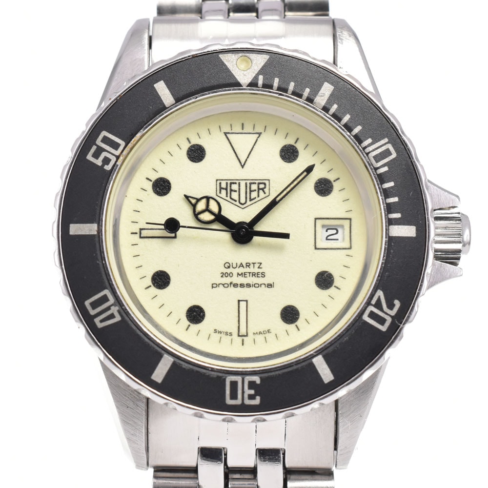 タグホイヤー TAG HEUER 980.115 プロフェッショナル 200m 蓄光ダイヤル ライトグリーン クォーツ レディース 腕時計 E#147033
