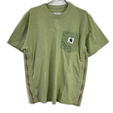 サカイ 【×カーハート】24-0725S グリーン サイドジップポケットTシャツ 4