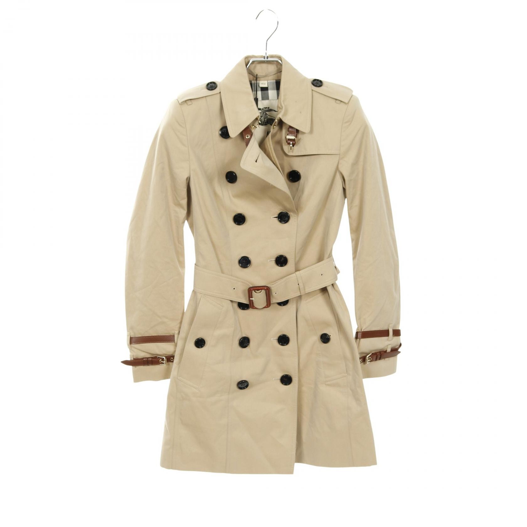 버버리 BURBERRY 트렌치 코트 의류 아우터 코튼 여성 베이지/브라운 [중고]