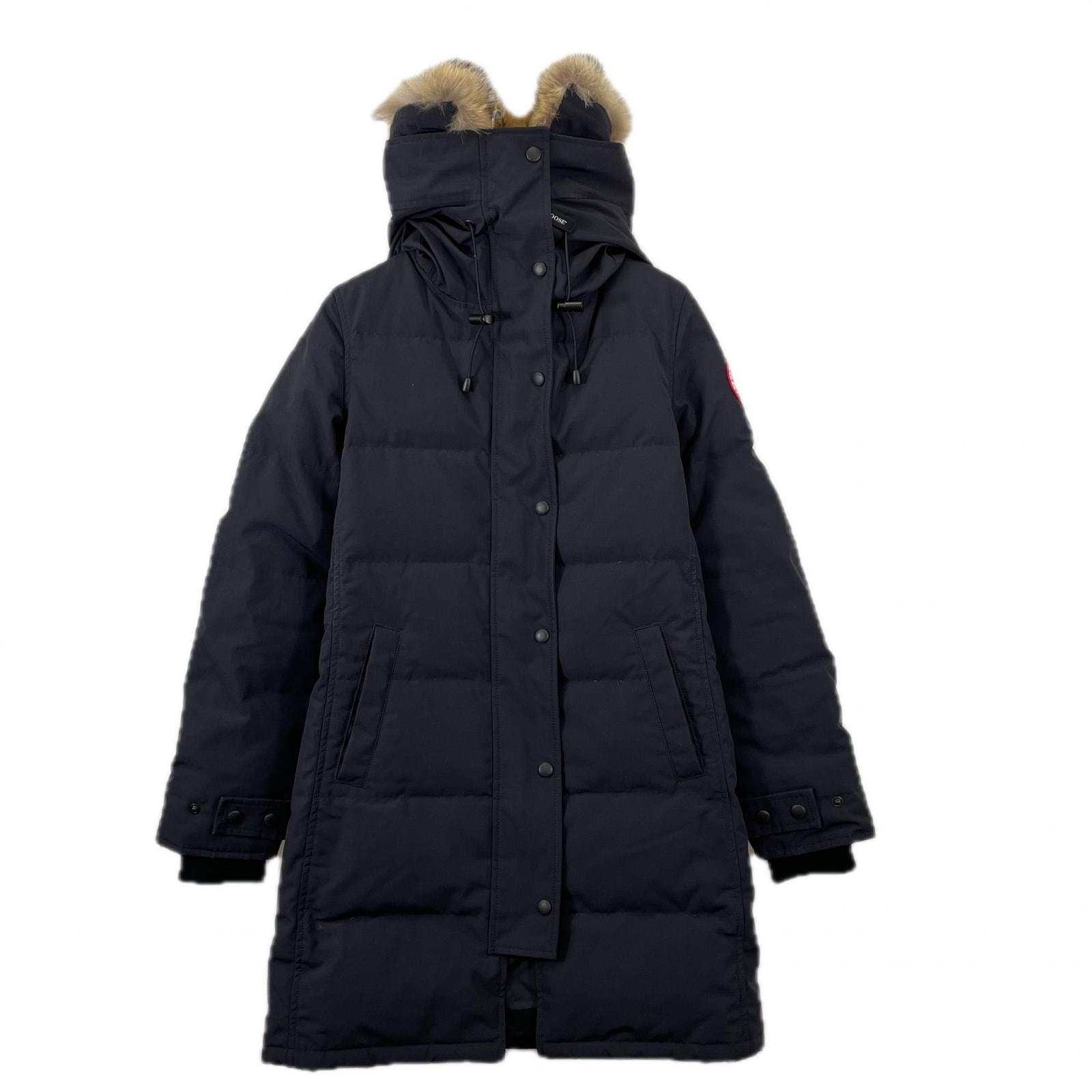 美品 CANADA GOOSE カナダグース マッケンジー 2302JL 無地 秋冬 AW ダウンジャケット ポリエステル/ナイロン ネイビー レディース S【古着】【中古】