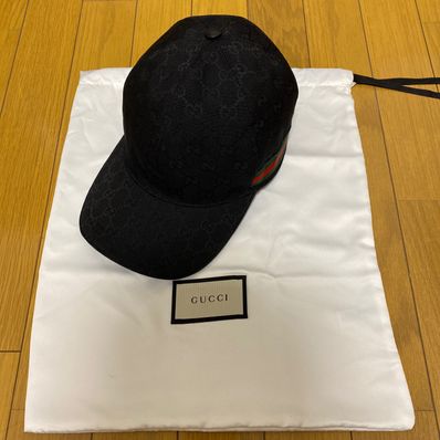 GUCCI Original GG Canvas Baseball Cap "Black"