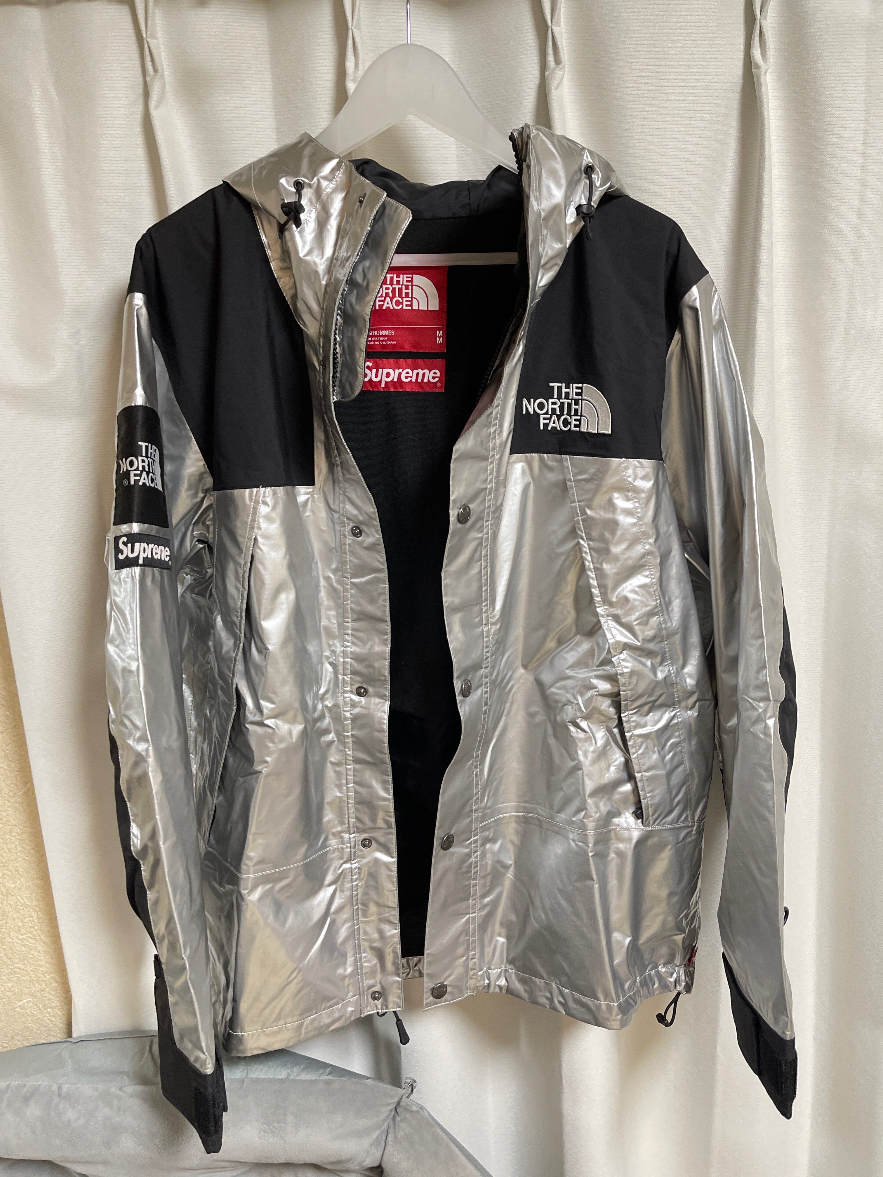 Supreme x The North Face Metallic Mountain Parka "Silver"