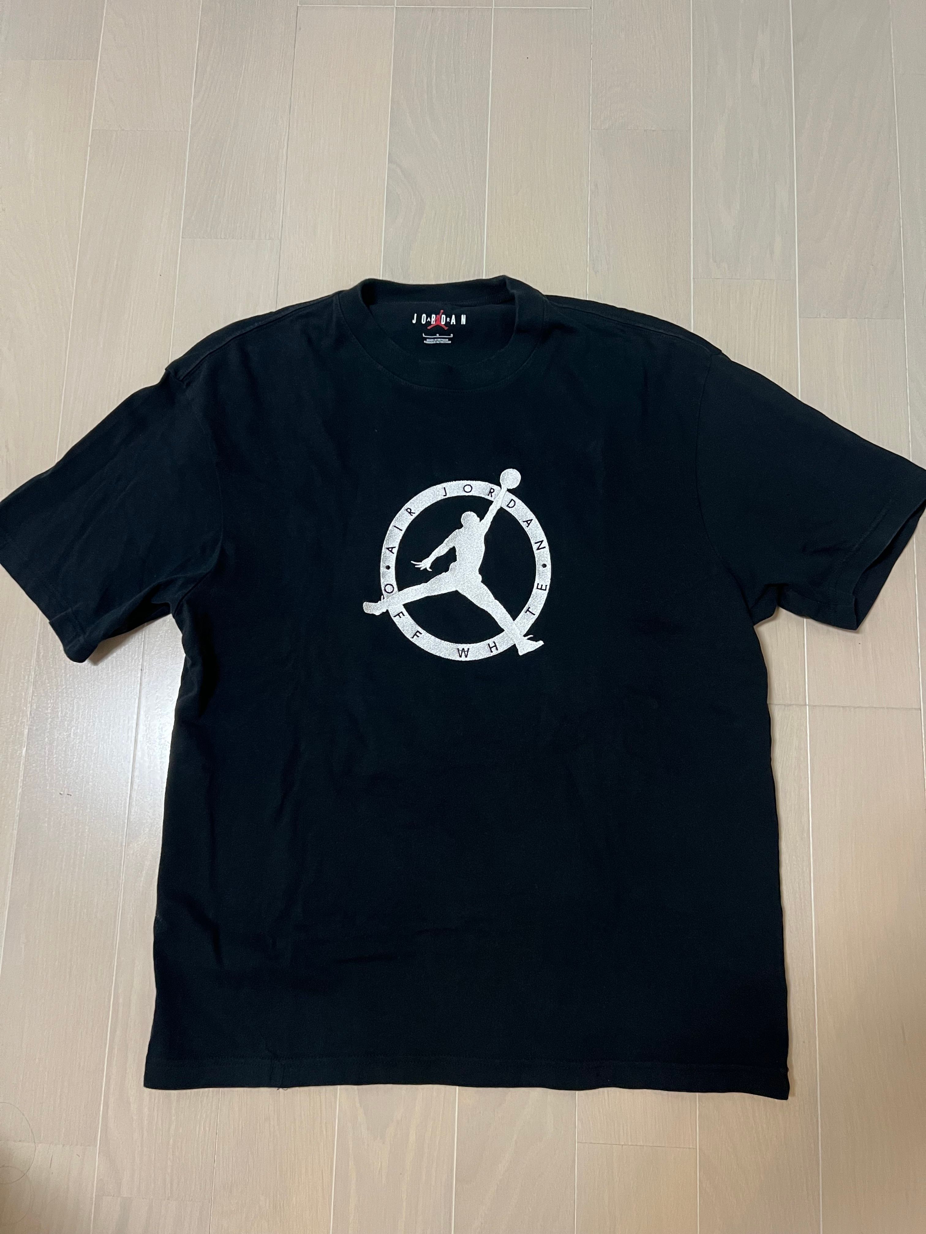 Air Jordan Off-WhiteTM️ Short Sleeve T-shrit "Black"
