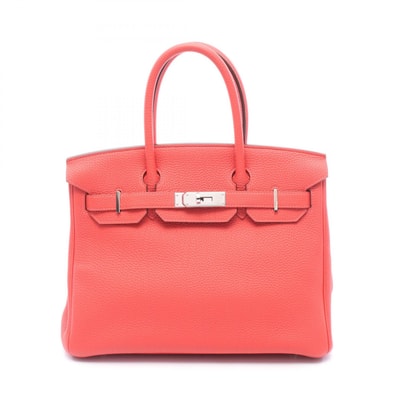 エルメス HERMES バーキン30 ハンドバッグ バッグ レザー トゴ トゴ ルージュピヴォワンヌ □R刻印(2014年製造) レディース レッド系 【中古】