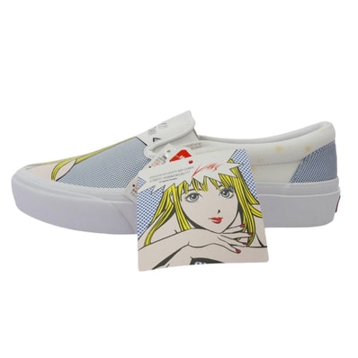 VANS バンズ スニーカー ×江口寿史 V98R HIBARIKUN SLIP ON スリッポン ローカット スニーカー 25cm【中古】