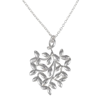 TIFFANY&Co. ティファニー オリーブリーフ ペンダント ネックレス パロマ・ピカソ スターリングシルバー シルバー【中古】