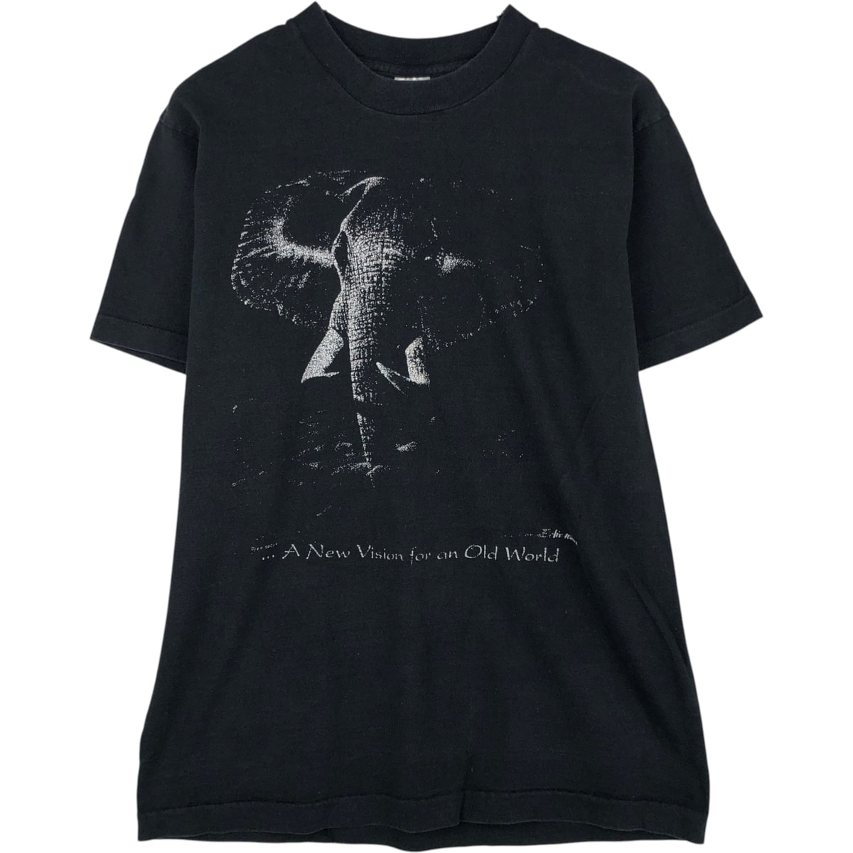 古着 90年代 フルーツオブザルーム FRUIT OF THE LOOM 像柄 アニマルTシャツ USA製 メンズM相当 ヴィンテージ/eaa649631