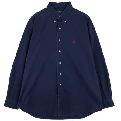 古着 ラルフローレン Ralph Lauren BLAKE 長袖 ボタンダウンシャツ メンズXL相当/eaa619740