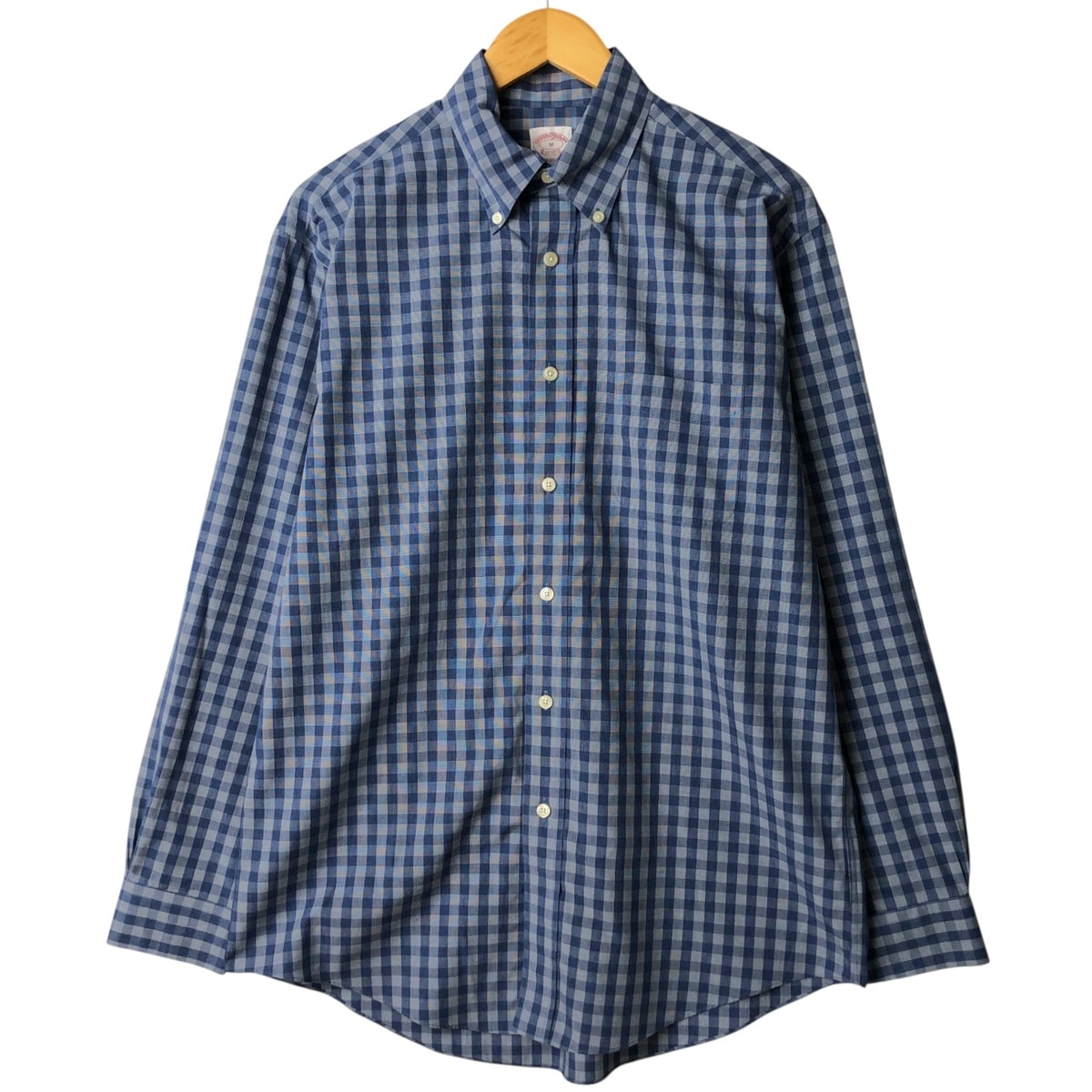古着 ブルックスブラザーズ Brooks Brothers Est.1818 長袖 ボタンダウンチェックシャツ メンズM相当/eaa594540