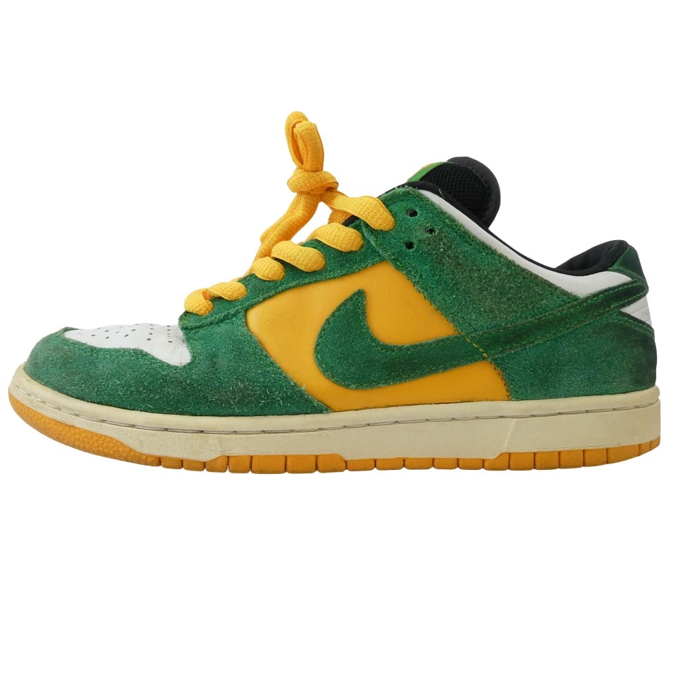 NIKE ナイキ スニーカー 304292-132 SB Dunk Low Pro SB Buck ダンク ロー プロ ローカットスニーカー グリーン系 イエロー系 26cm【中古】