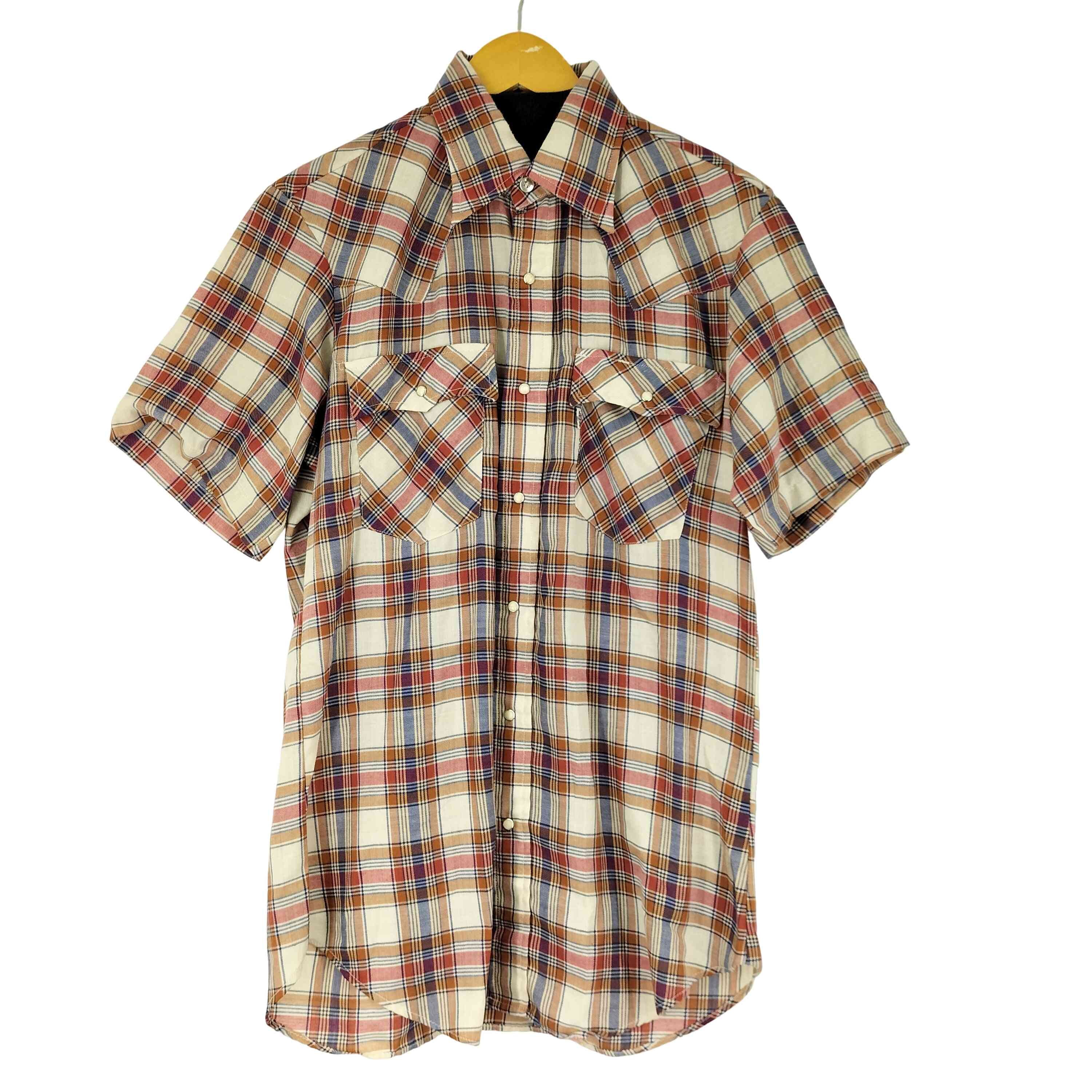 90S S/S チェック ウエスタンシャツ【1142907156585】