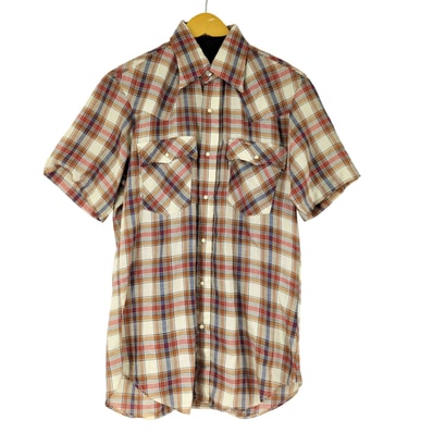 90S S/S チェック ウエスタンシャツ【1142907156585】