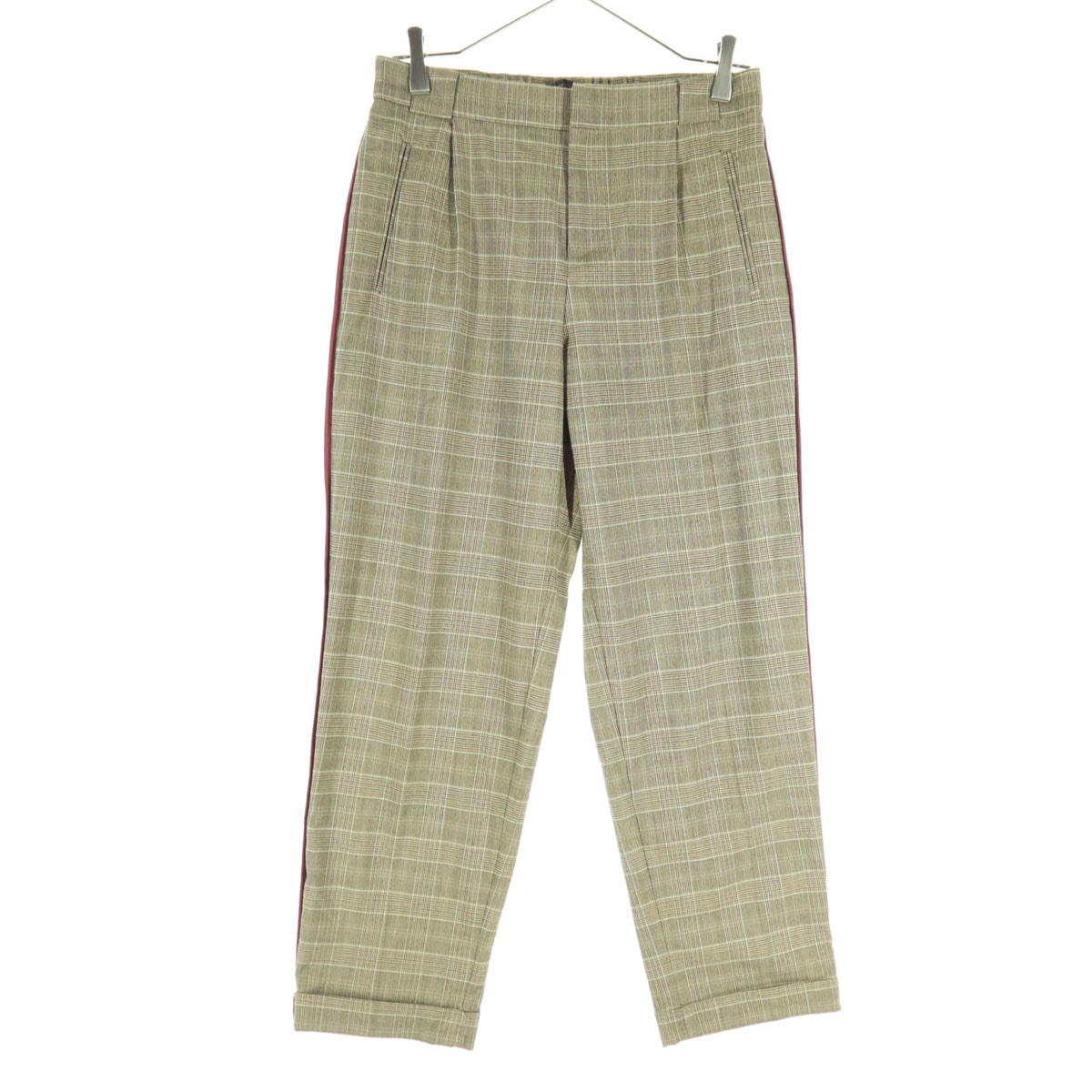 ZARA ザラ トラファルックコレクション Trafaluc collection チェック柄 ロングパンツ S ベージュ系