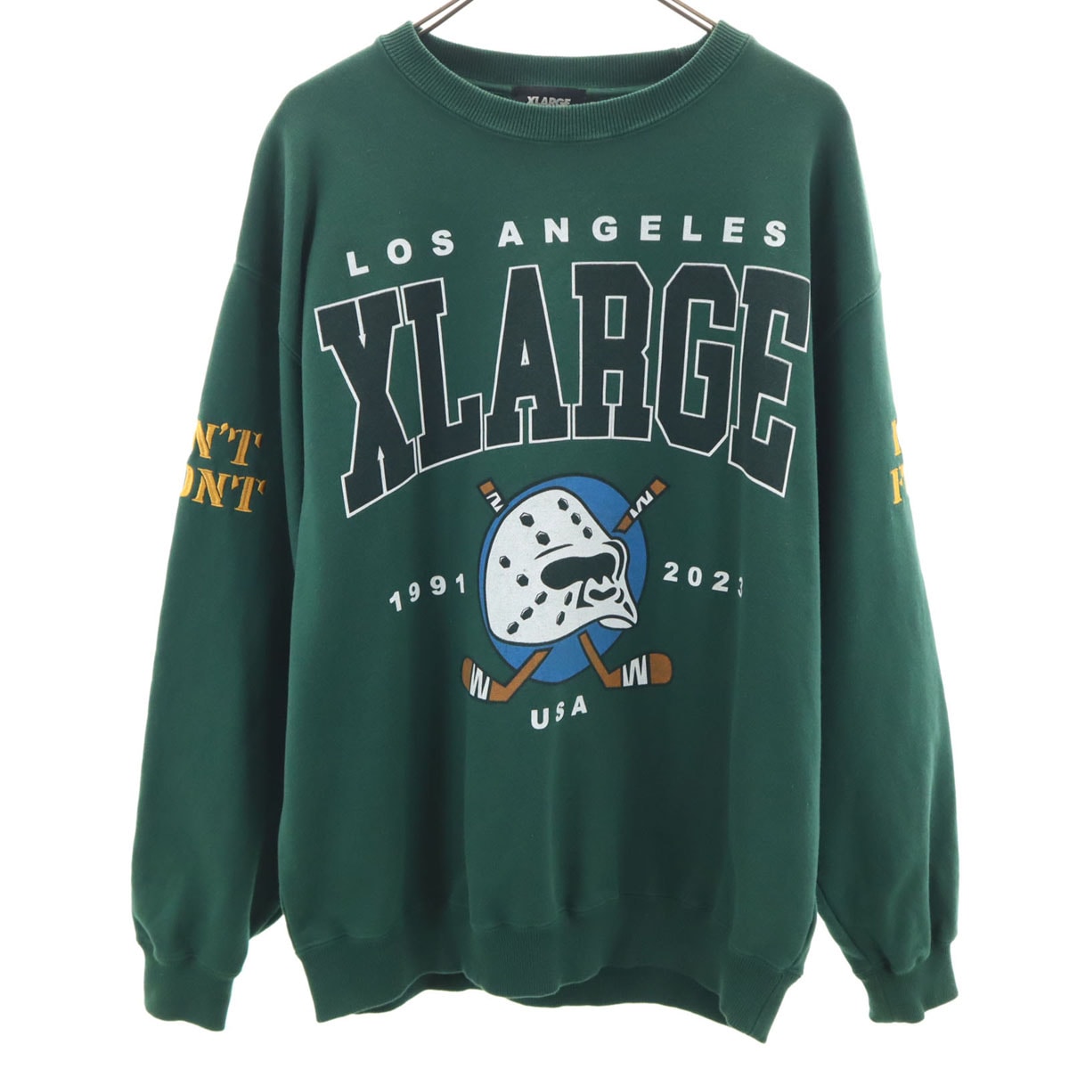 XLARGE エクストララージ 長袖 スウェット トレーナー M グリーン