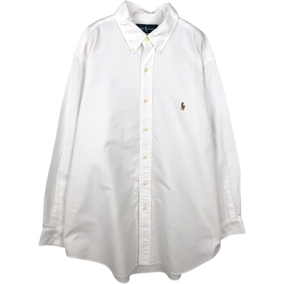 古着 ラルフローレン Ralph Lauren CLASSIC FIT クラシックフィット 長袖 ボタンダウンシャツ メンズXL相当/eaa641778
