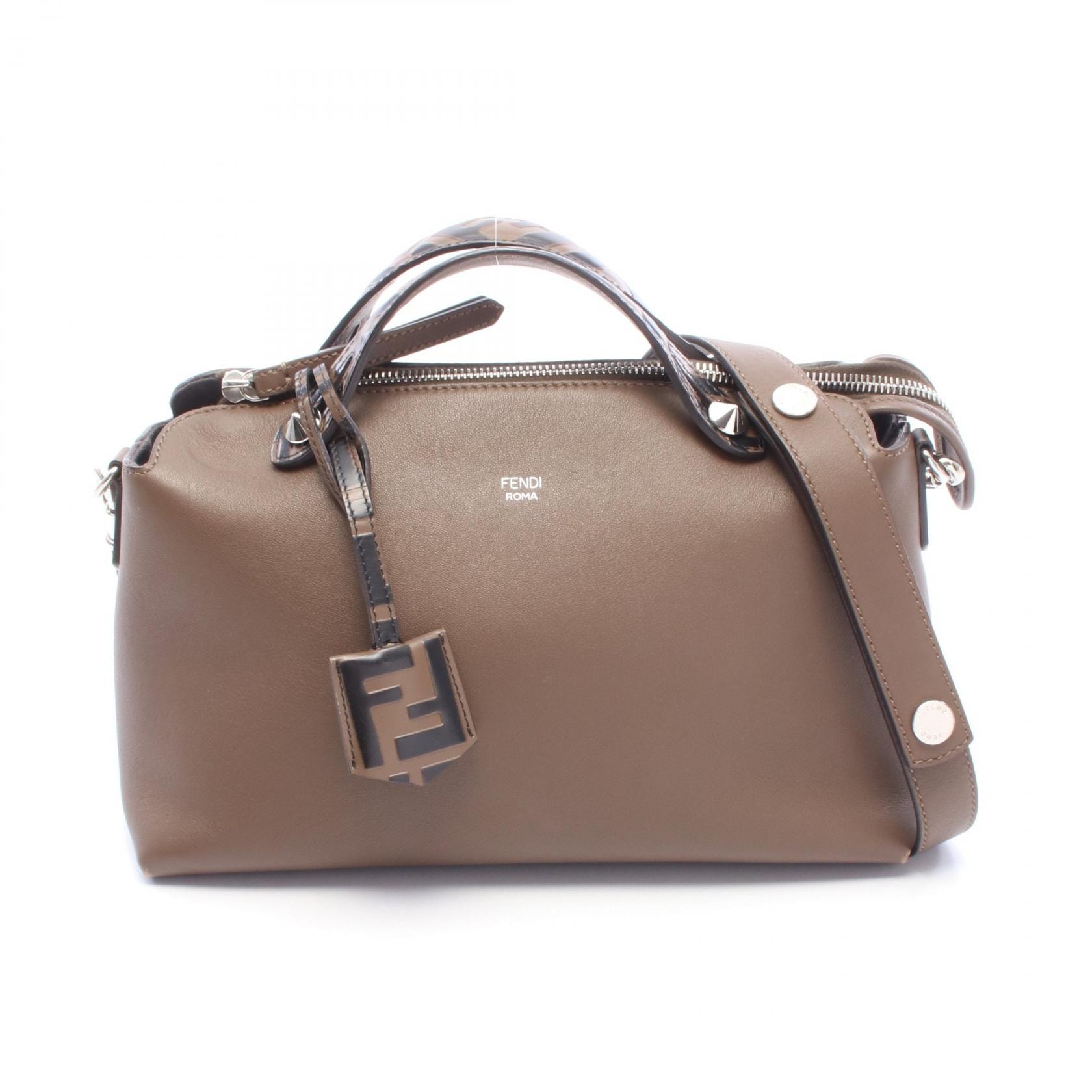 フェンディ FENDI BY THE WAY MEDIUM バイザウェイ ミディアム ズッカ 2WAY ハンドバッグ バッグ レザー レディース ブラウン系 / ブラック系 8BL124 【中古】