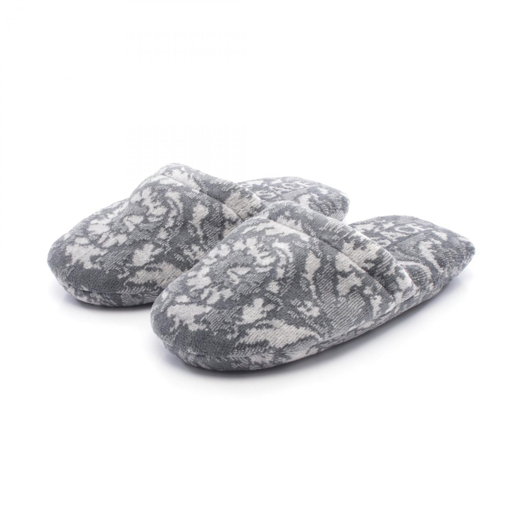 ヴェルサーチ VERSACE BATH SLIPPERS BAROCCO バロッコ サンダル 靴 コットン / カシミヤ レディース グレー系 / ホワイト系 ZSLB000091A08851 1E8 【新品】