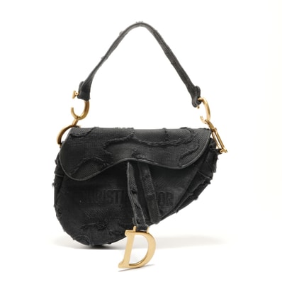 ディオール Dior サドルバッグ カムフラージュ エンブロイダリー ショルダーバッグ【中古】