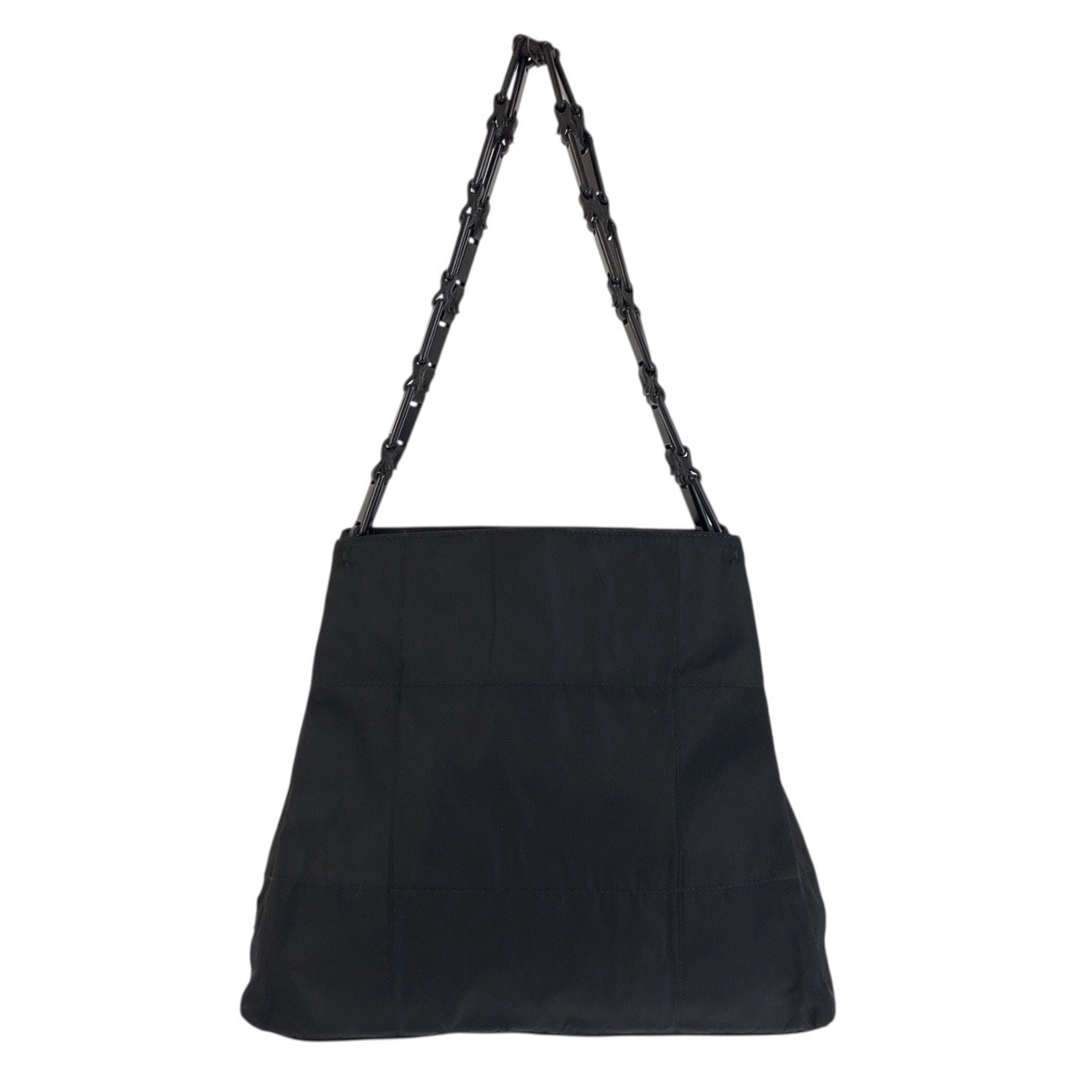 PRADA プラダ テスート 三角ロゴプレート ブラック 黒 ナイロン プラスチック/ ショルダーバッグ 602117 【中古】