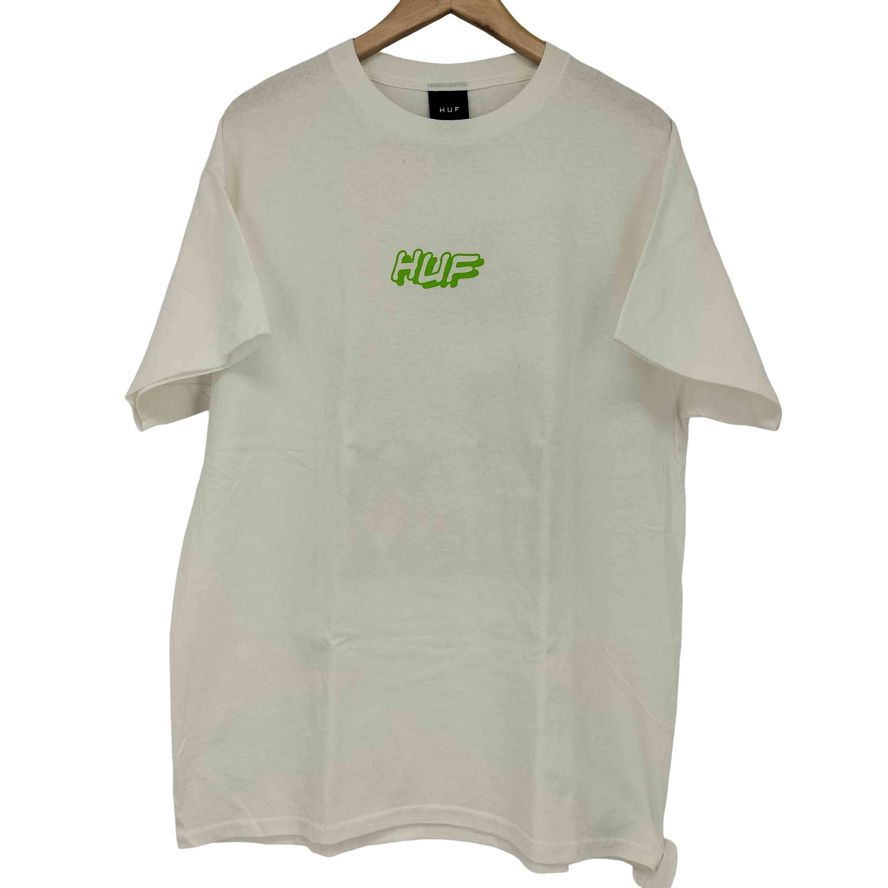 POLICE RAID S/SL TEE HUF 両面プリント クルーネック Tシャツ【1141793462886】