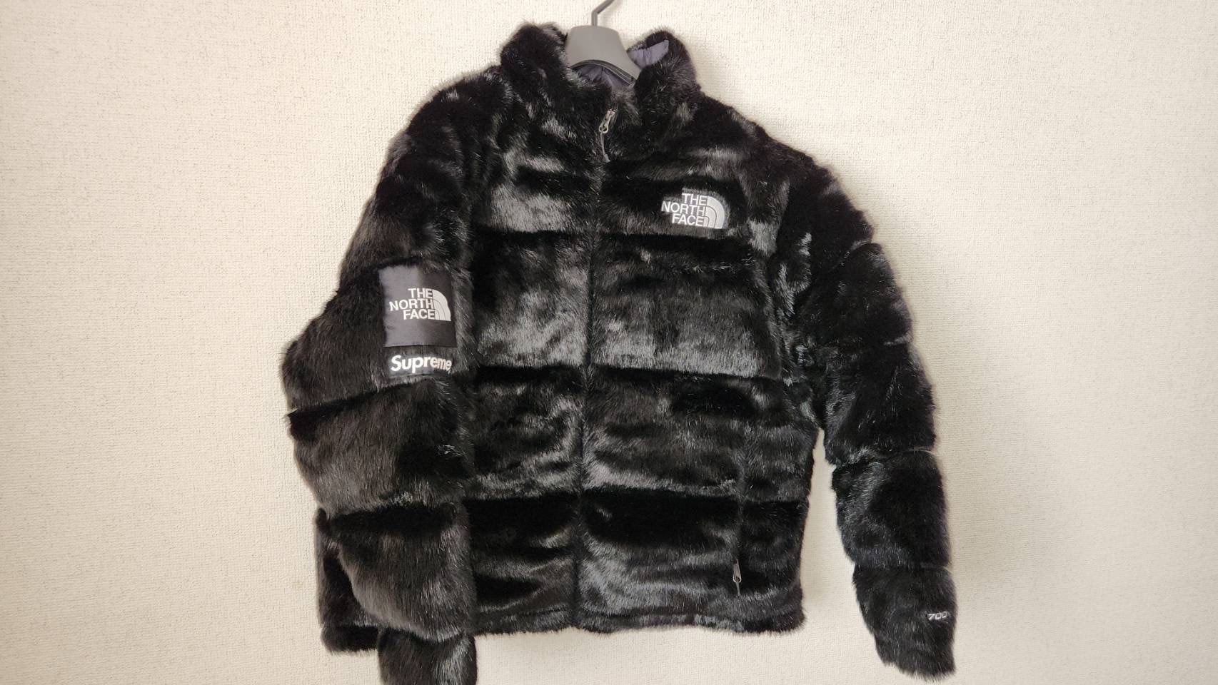 Supreme x The North Face Faux Fur Nuptse Jacket "Black"