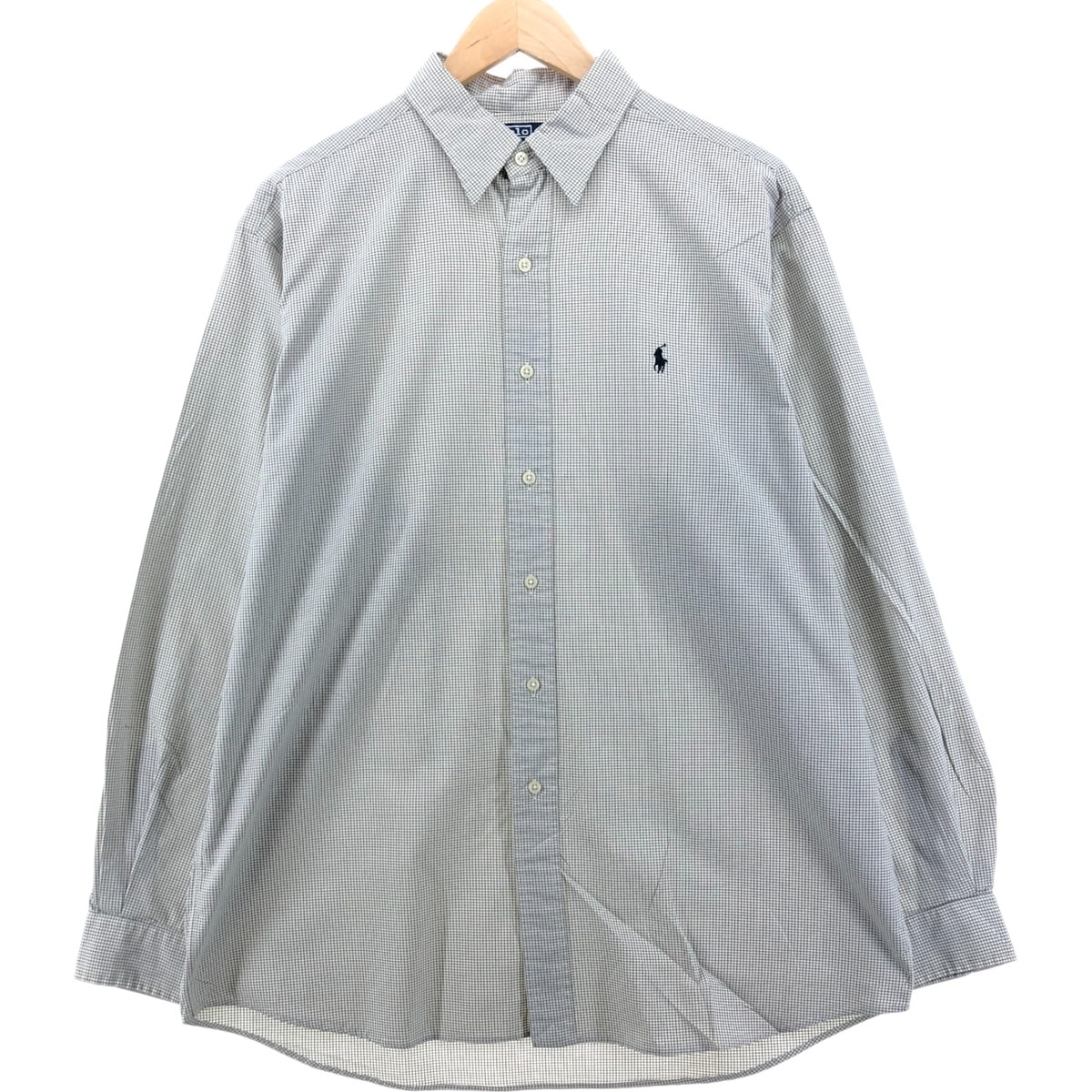古着 ラルフローレン Ralph Lauren POLO by Ralph Lauren LOWELL SPORT 長袖 コットンチェックシャツ メンズL相当/eaa555111