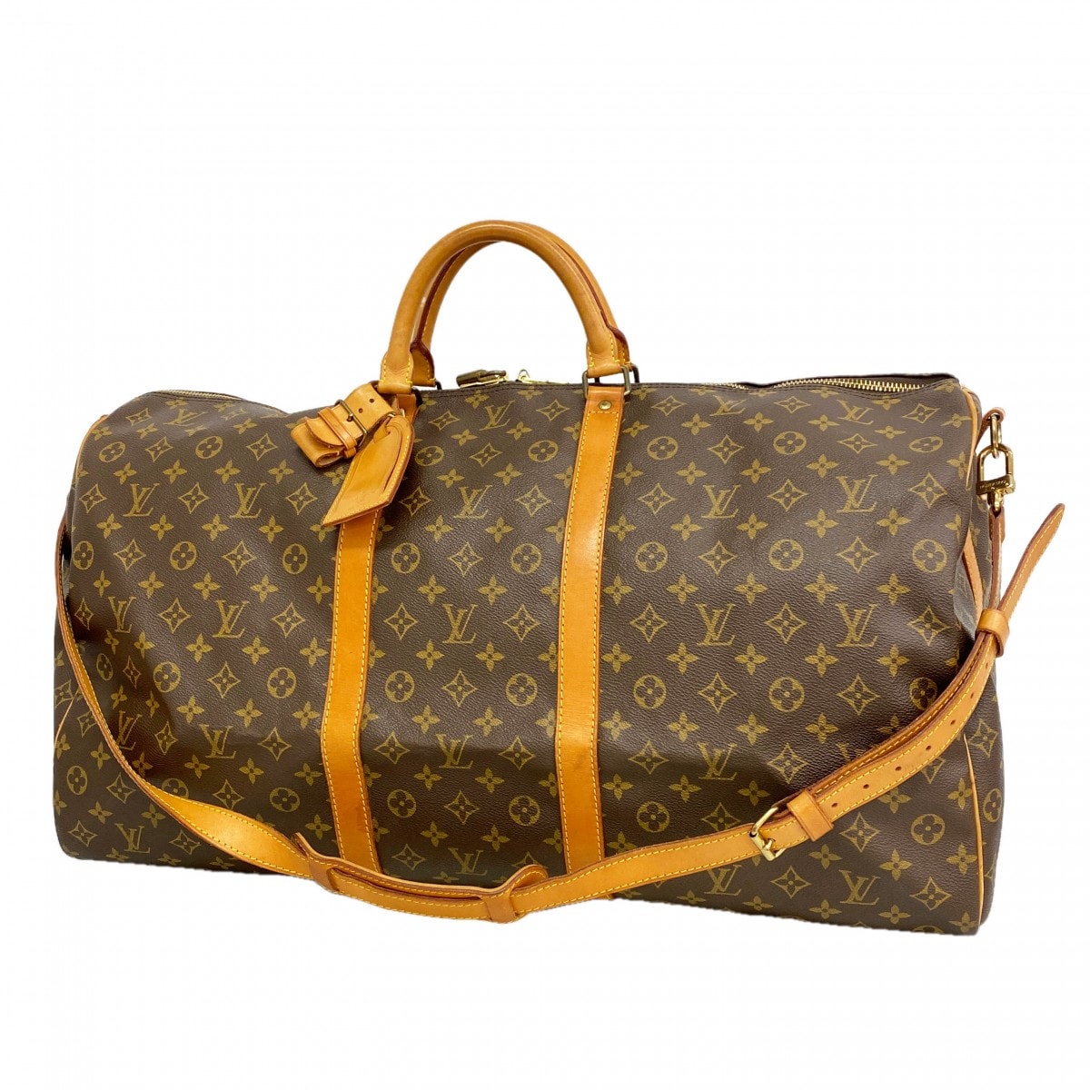 ★最終価格【6gd5285】ルイヴィトン ボストンバッグ モノグラム キーポルバンドリエール60 M41412 ブラウン【中古】メンズ レディース ユニセックス