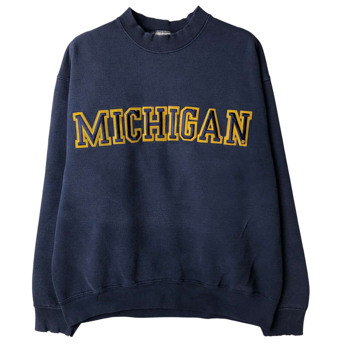 古着 90年代 フルーツオブザルーム FRUIT OF THE LOOM SUPER COTTON MICHIGAN ミシガン大学 カレッジスウェットシャツ トレーナー USA製 メンズL相当 ヴィンテージ/eaa606575