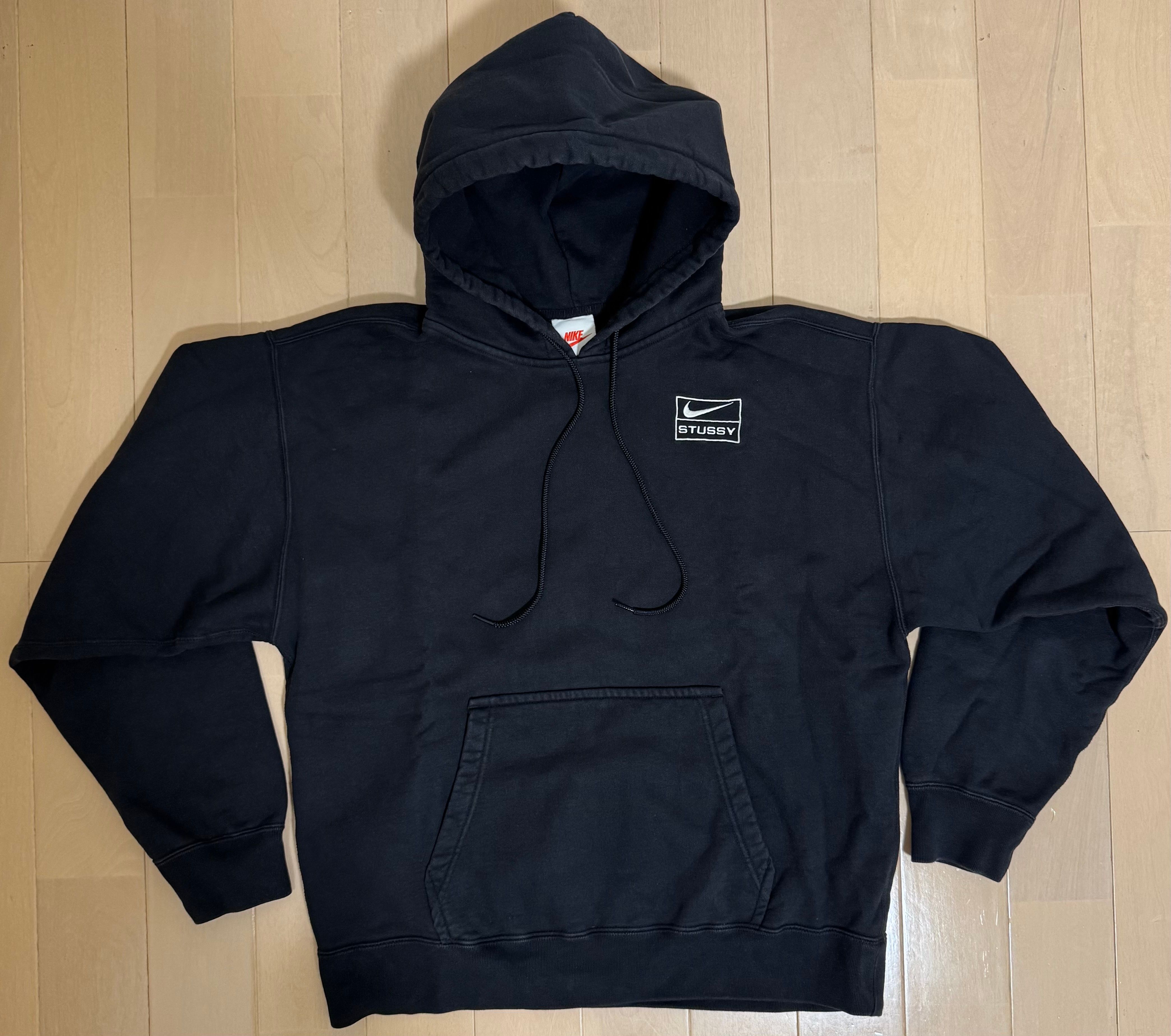 Stussy × Nike NRG Washed Hoodie (US Size) "Black" DN4028-010