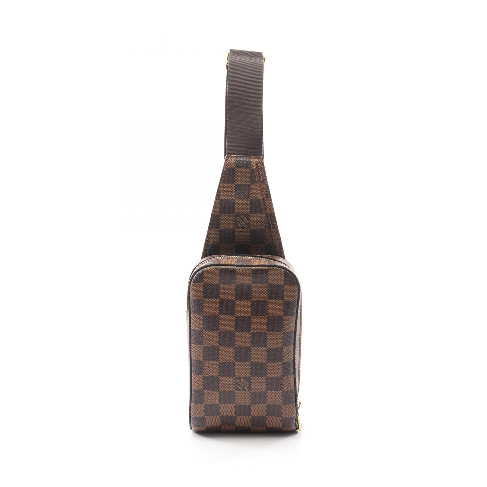 ルイ・ヴィトン LOUIS VUITTON ジェロニモス ウエストバッグ ボディバッグ バッグ PVCコーティングキャンバス ダミエ エベヌ メンズ レディース ブラウン系 N51994 【中古】