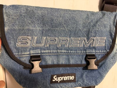 Supreme Denim Messenger Bag "Washed Indigo"