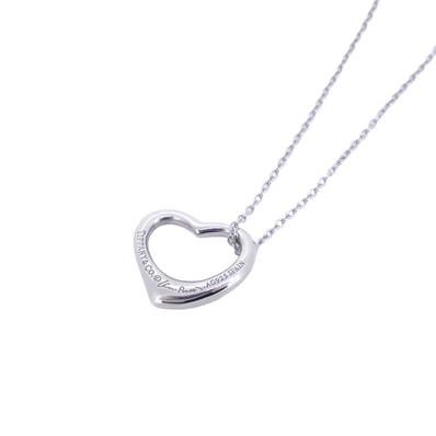 TIFFANY&Co. ティファニー オープンハート SV925 シルバー シルバー レディース ネックレス