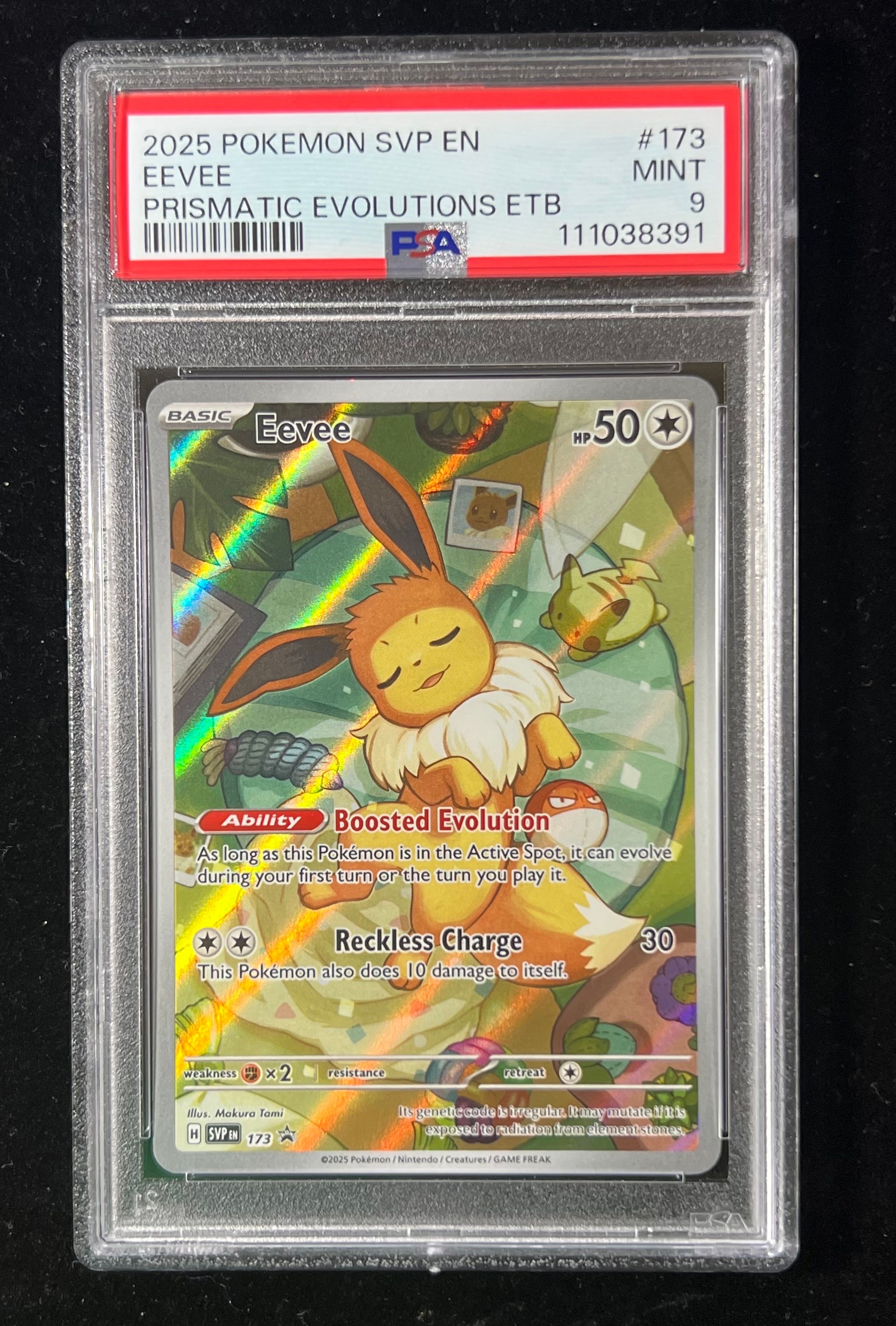 イーブイ P [SVP EN 173]【英語版】(スカーレット&バイオレット「プリズマティックエボリューションズ エリートトレーナボックス」)