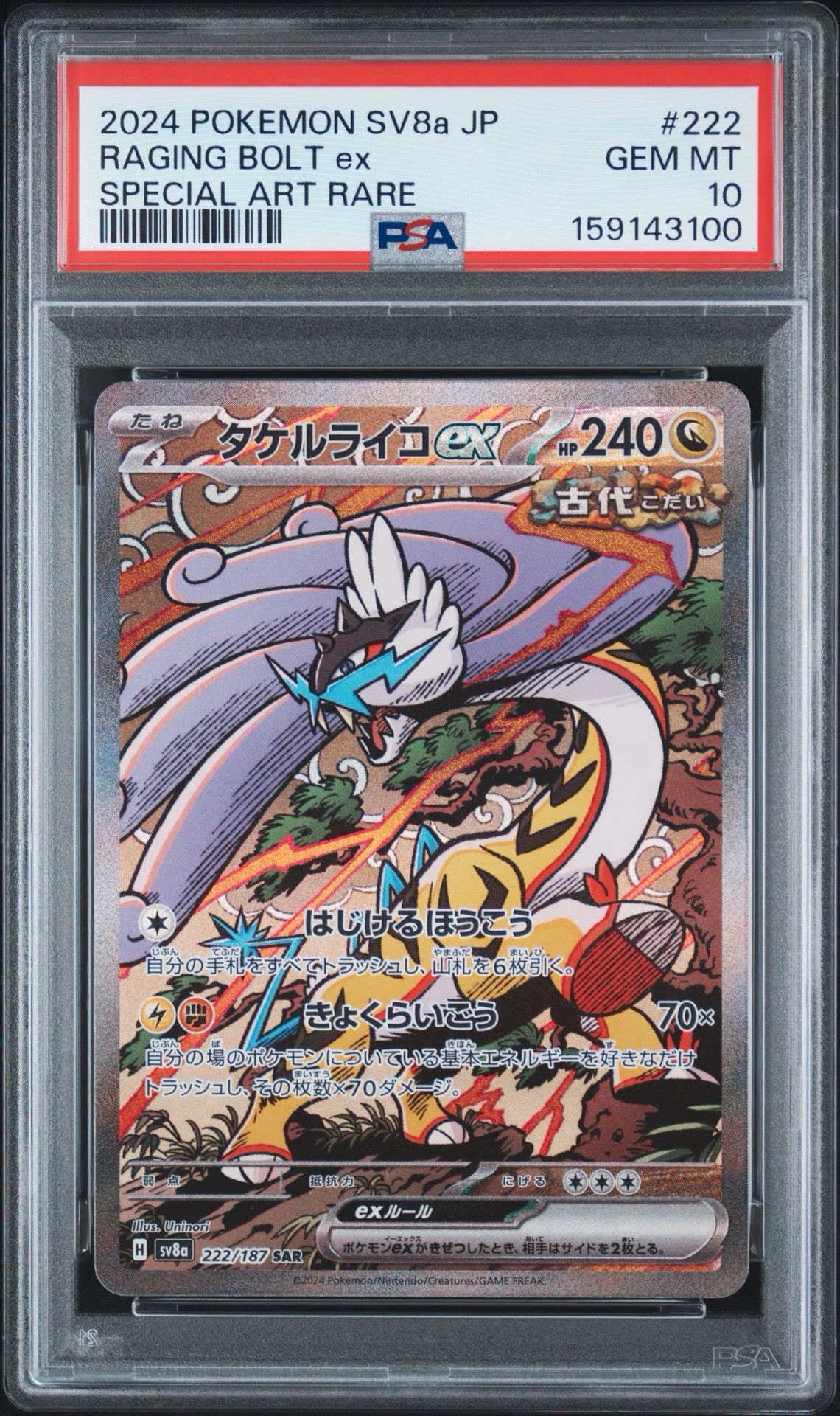 Raging Bolt ex SAR [SV8a 222/187](High Class Pack "Terastal Festival ex")
