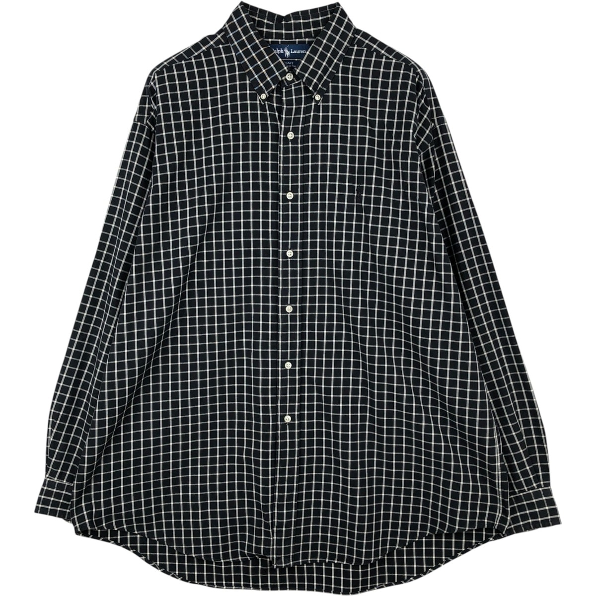 古着 ラルフローレン Ralph Lauren BLAKE 長袖 ボタンダウンチェックシャツ メンズXL相当/eaa622263