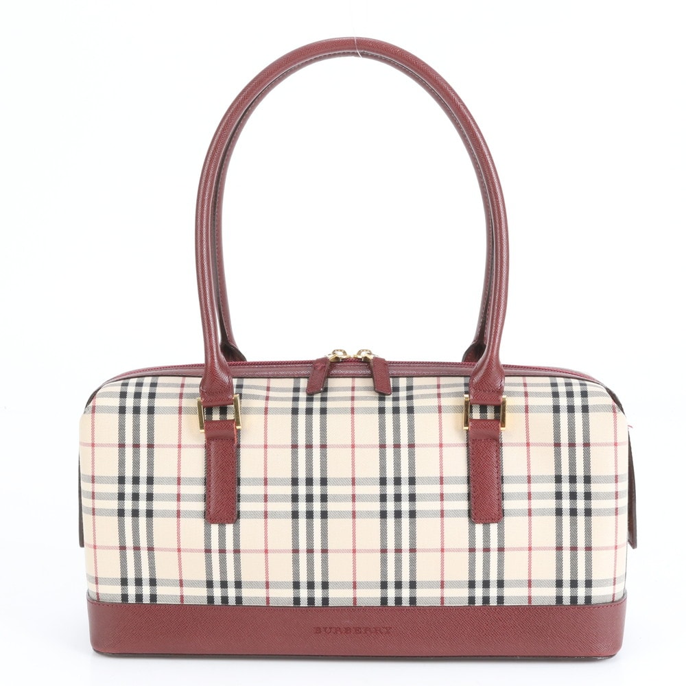 ✨極美品✨ バーバリー ミニボストンバッグ ノバチェック シルバー金具 肌色 BURBERRY（ボストンバッグ）のフリマアイテム一覧