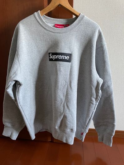 Supreme Box Logo Crewneck "Heather Grey" (22FW)
