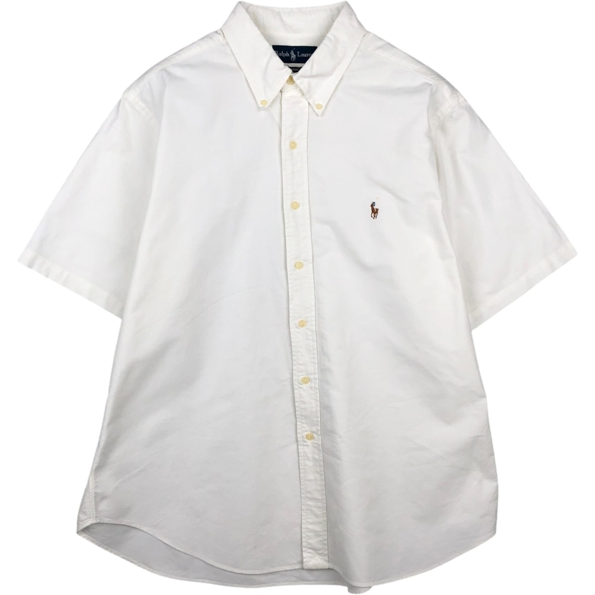 古着 ラルフローレン Ralph Lauren CLASSIC FIT 半袖 ボタンダウンシャツ メンズXL相当/eaa641032