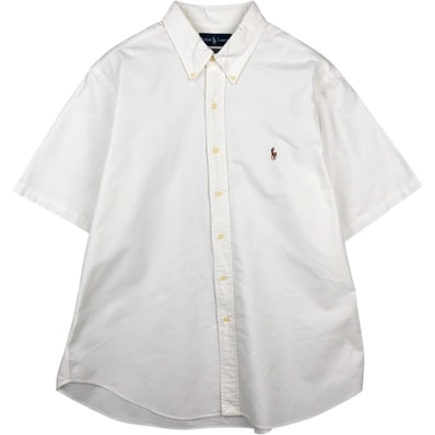 古着 ラルフローレン Ralph Lauren CLASSIC FIT 半袖 ボタンダウンシャツ メンズXL相当/eaa641032