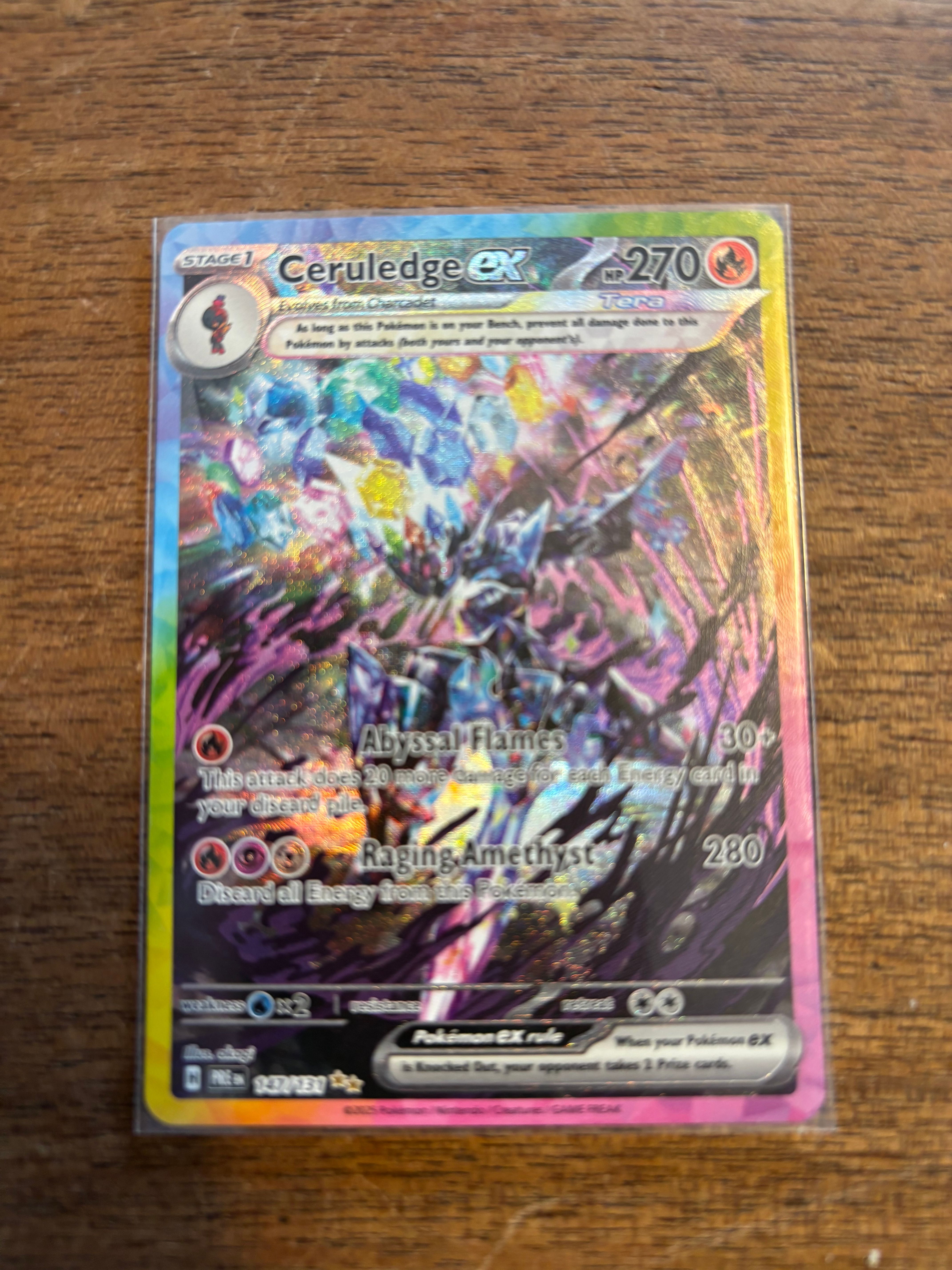 ソウブレイズex SIR [PRE EN 147/131]【英語版】(スカーレット&バイオレット「プリズマティックエボリューションズ」)